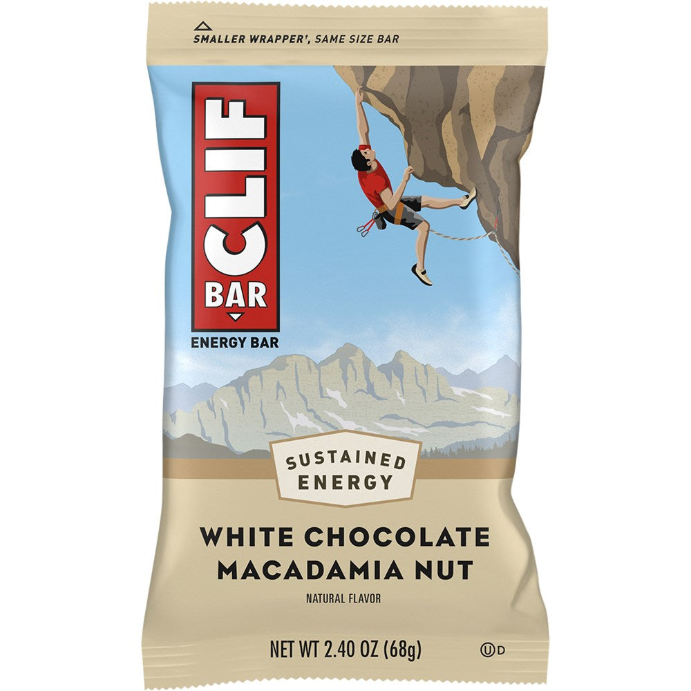 Clif Energy Bars Protein Snack 12 Pack - White Chocolate Macadamia