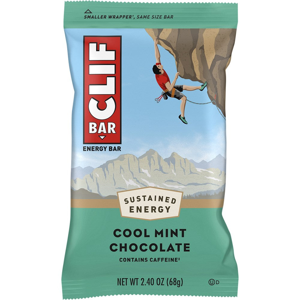 Clif Energy Bars Snack 12 Pack - Cool Mint Chocolate