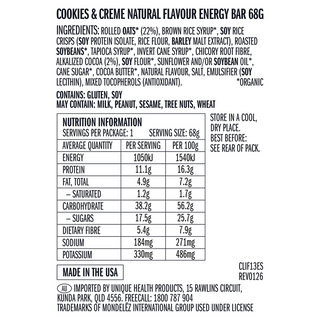 Clif Energy Bars Snack 12 Pack - Cookies and Crème