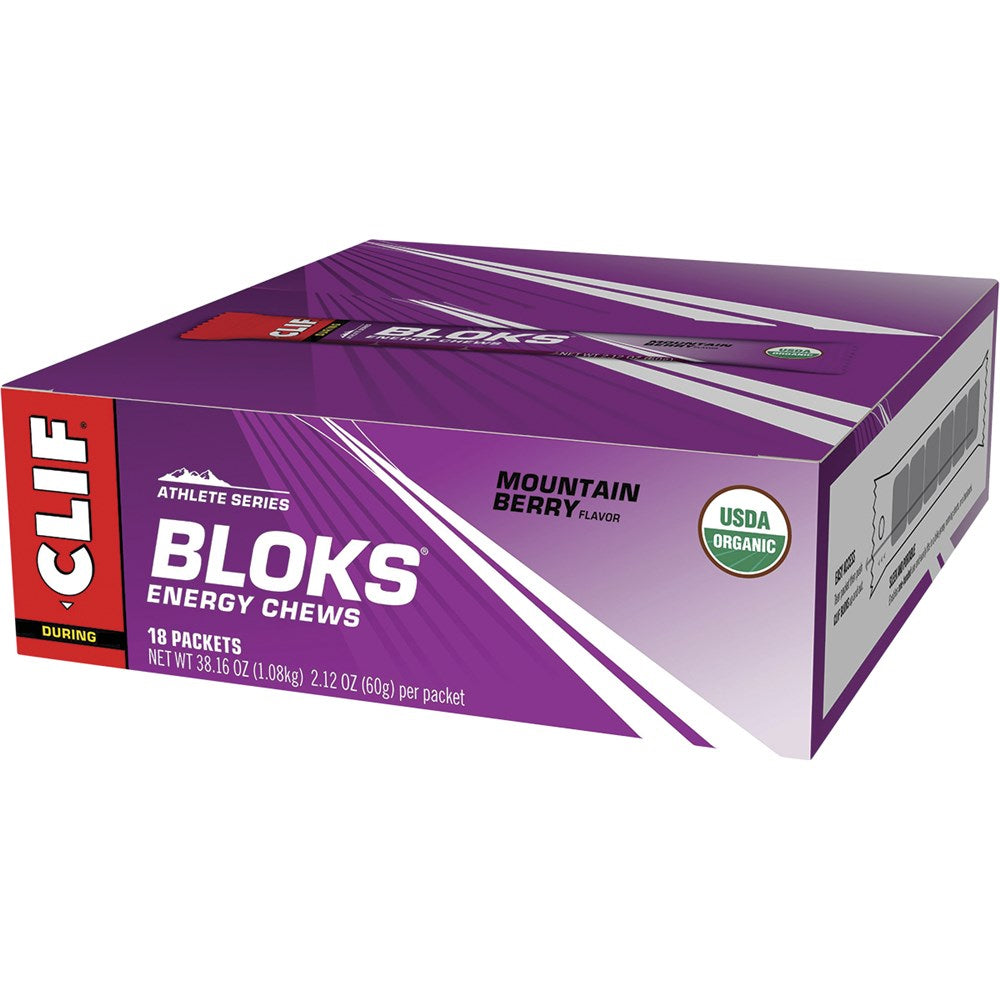 Clif Bloks Energy Chews 18 Pack - Mountain Berry
