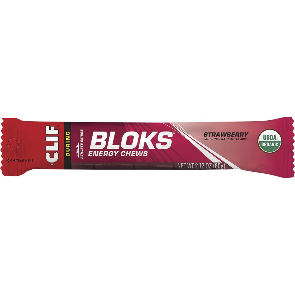Clif Bloks Energy Chews 18 Pack - Strawberry