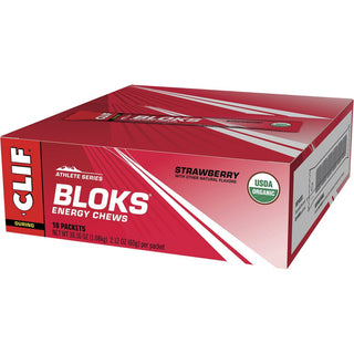 Clif Bloks Energy Chews 18 Pack - Strawberry