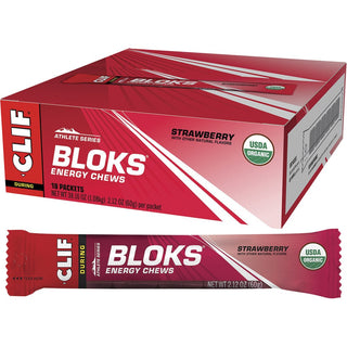 Clif Bloks Energy Chews 18 Pack - Strawberry