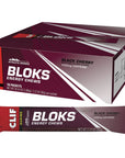 Clif Bloks Energy Chews 18 Pack - Black Cherry 50mg Caffeine