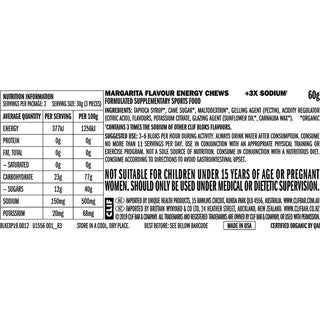 Clif Bloks Energy Chews 18 Pack - Margarita 150mg Sodium
