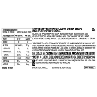 Clif Bloks Energy Chews 18 Pack - Sour Strawberry Lemonade