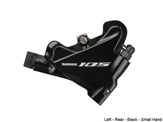 Shimano 105 ST-R7025 11 Speed Shifter With BR-R7070 Caliper Left - Rear Black Small Hand