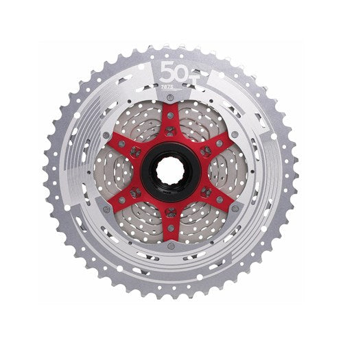 Sunrace Cassette 12 Speed 10-50T MZ91X - Silver/Red