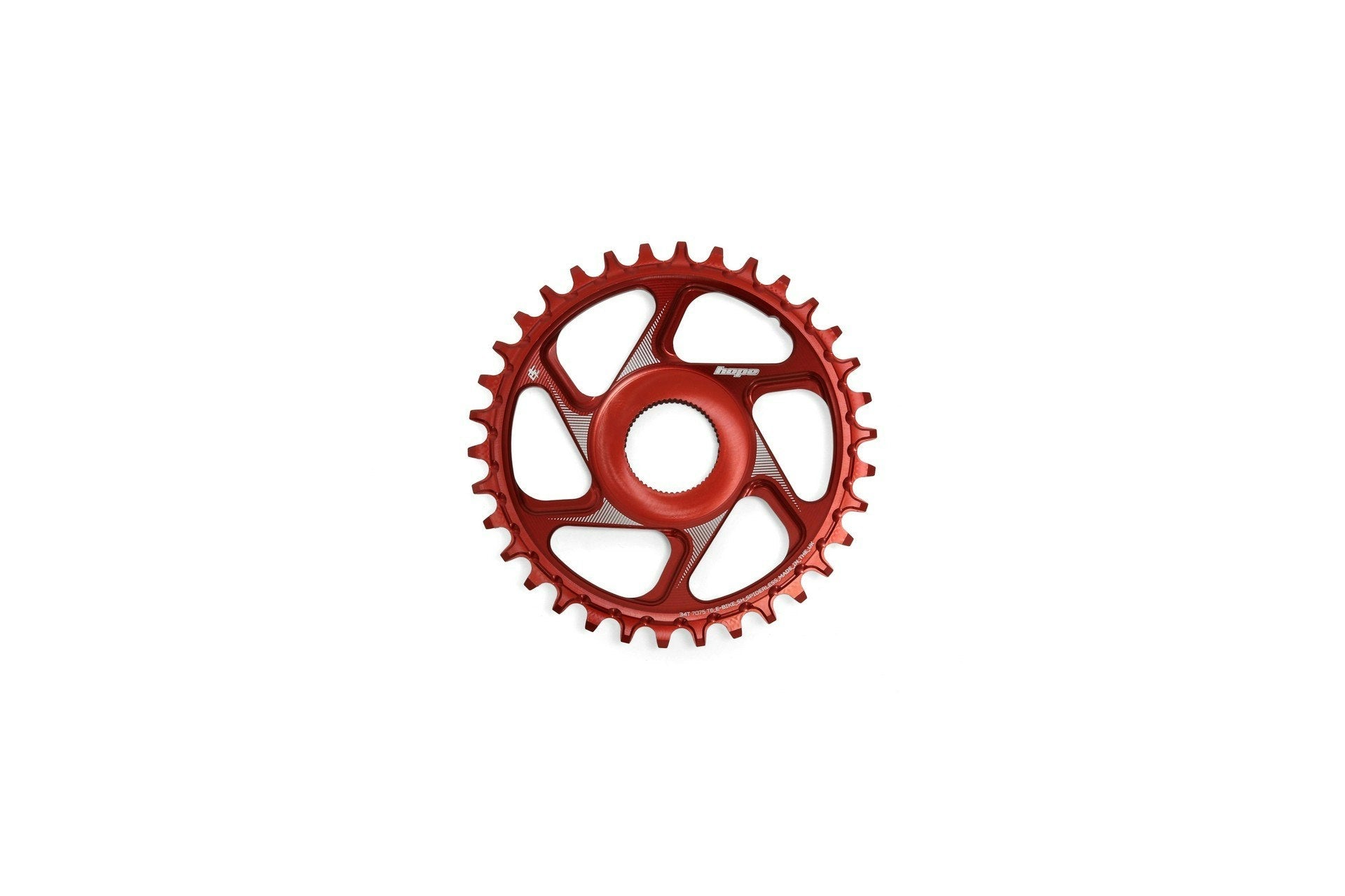 Hope R22 E-Bike Chainring Shimano - 34 Teeth Red