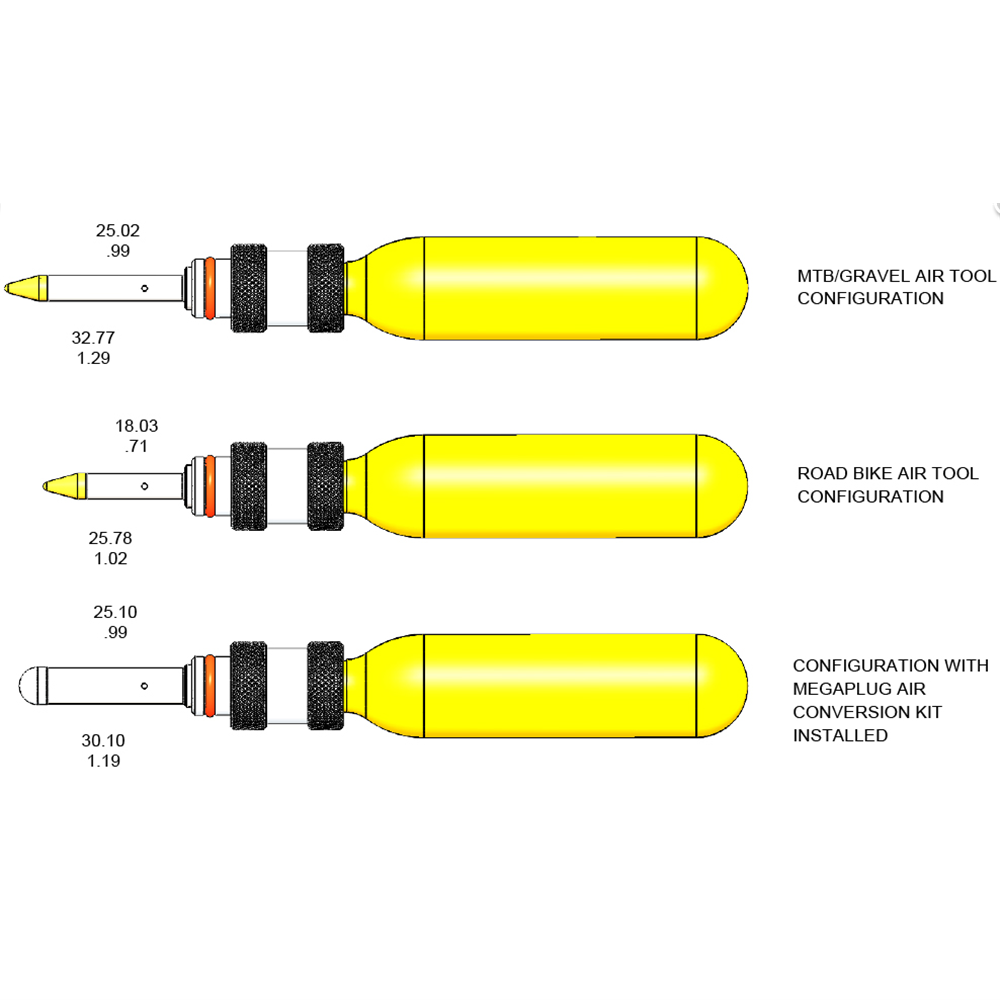 Dynaplug Air Road Tubeless Tyre Repair Kit - Black