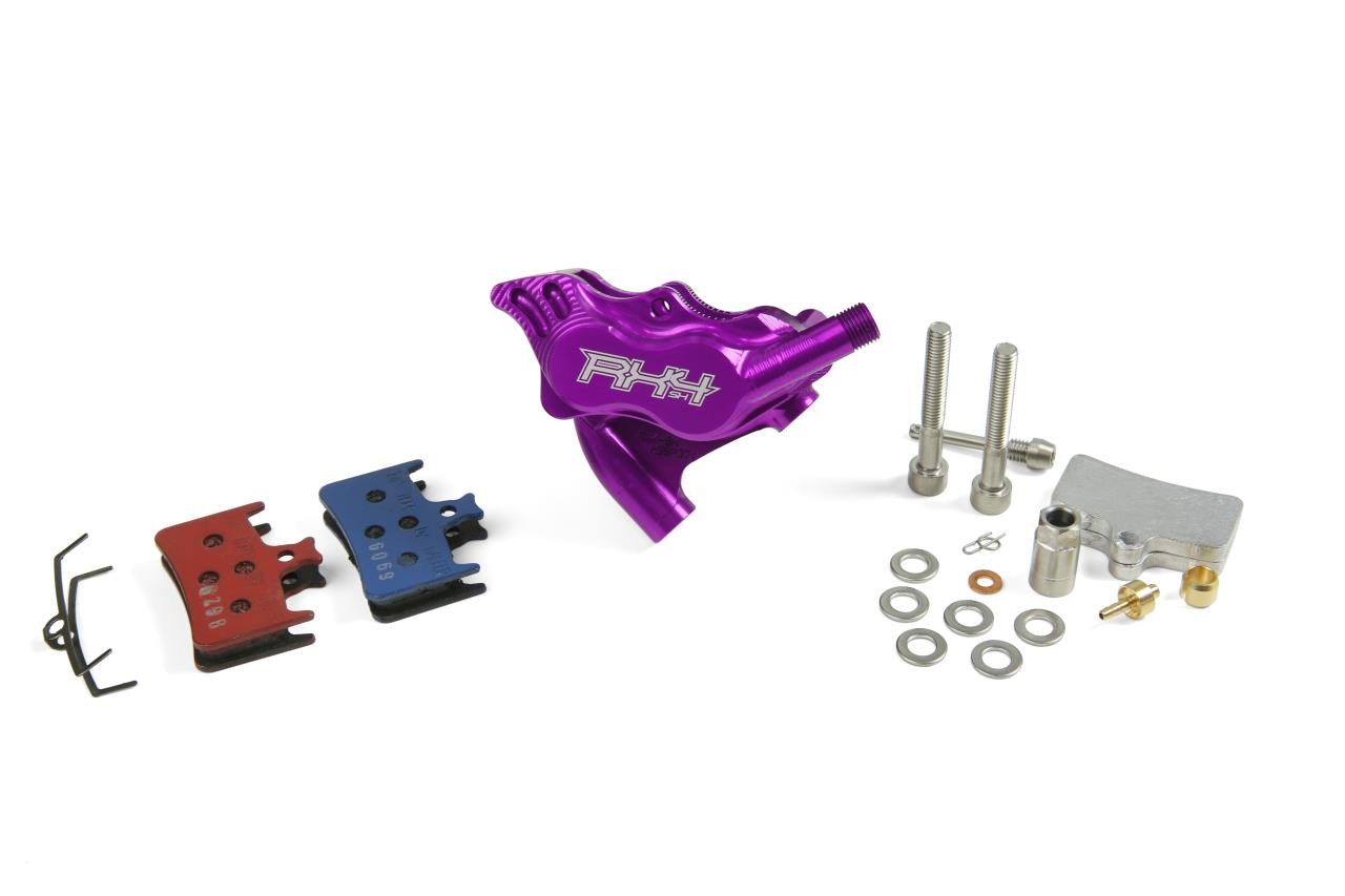Hope RX4+ Caliper Flatmount+ 20MM Dot - Rear Purple