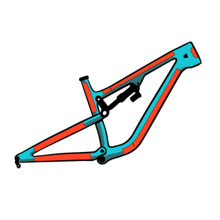 RideWrap Covered Protection - Dual Suspension MTB Frame Kit