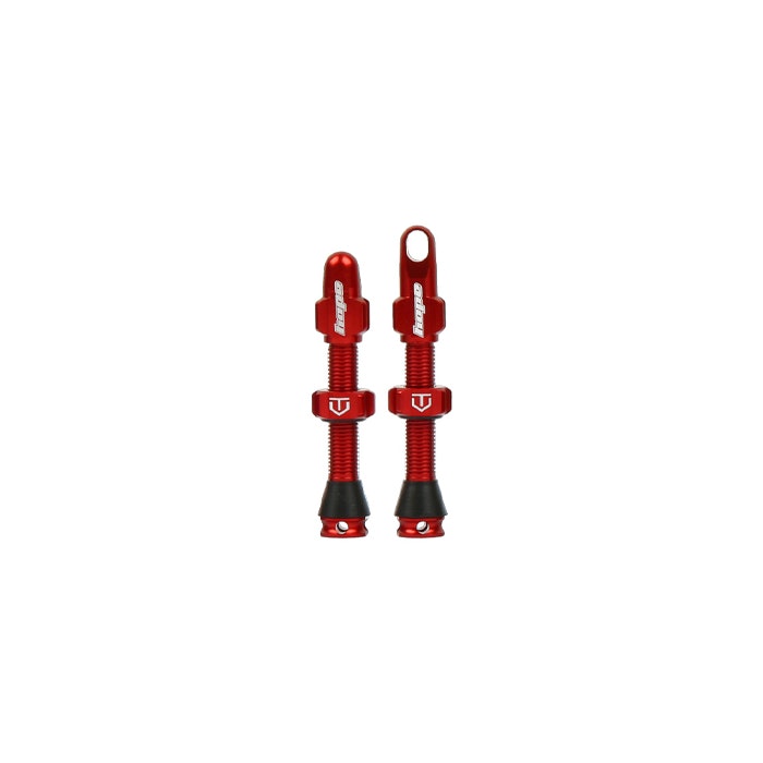 Hope Tubeless Valve Pair - 60MM Red
