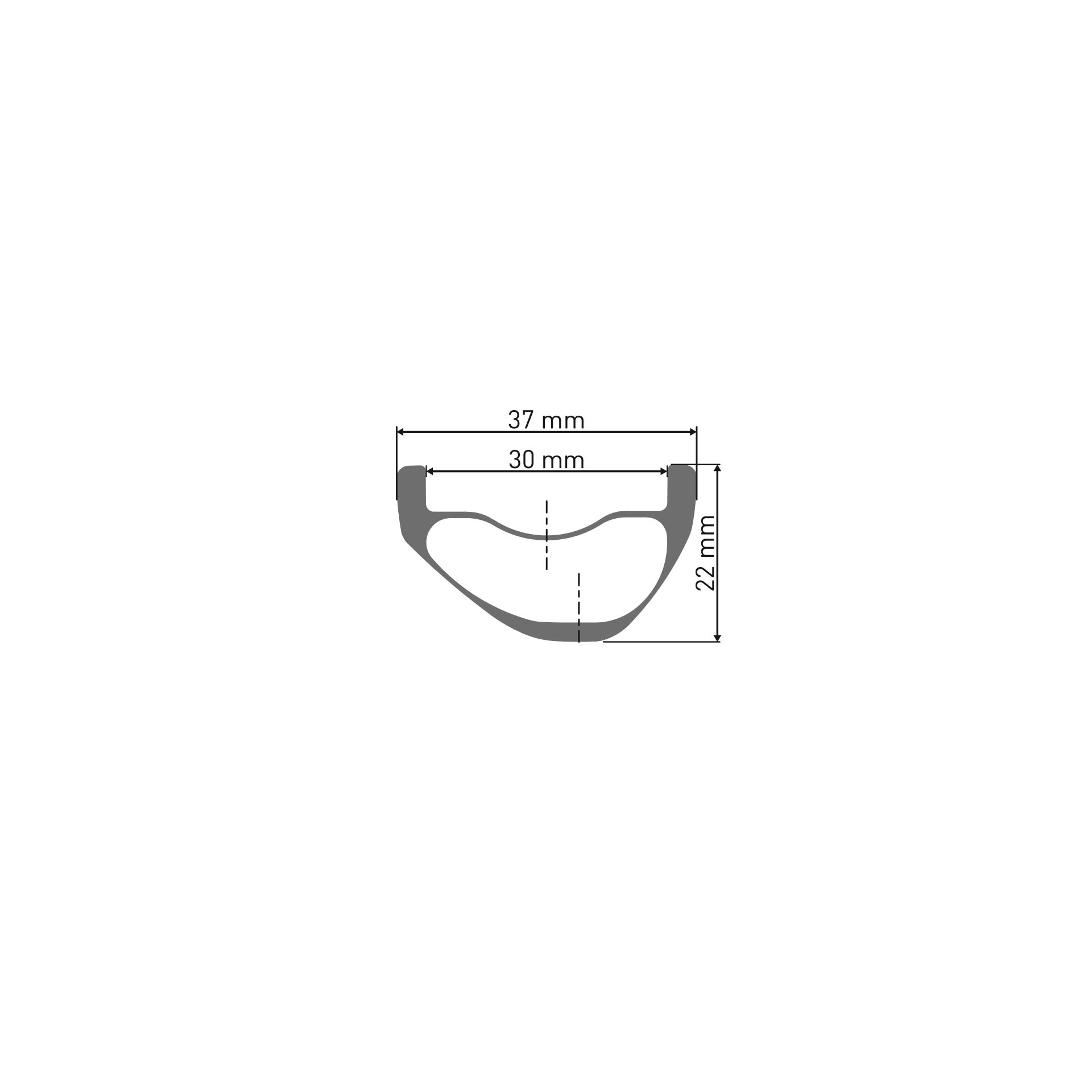 DT Swiss 330 29r 30Wd 28h Disc Rim Only (Carbon MTB)