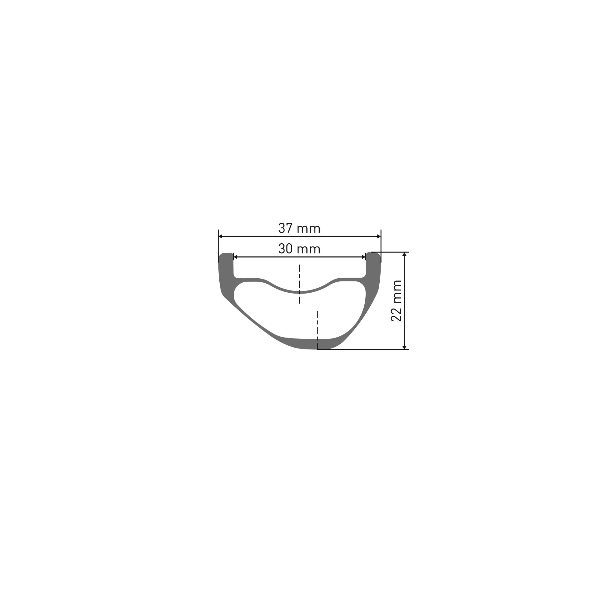 DT Swiss XMC 320 29r 30Wd 28h Disc Rim Only (Carbon MTB)