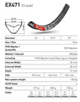 DT Swiss Rim EX471 29 28H 25 Wide