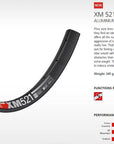 DT Swiss Rim XM521 27.5 32H 35 Wide