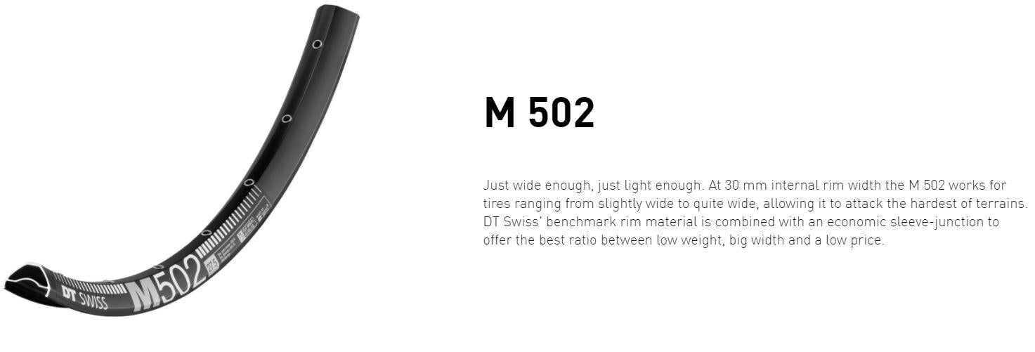 DT Swiss Rim M502 29 32H 30 Wide