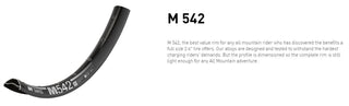 DT Swiss Rim M542 27.5 32H 35 Wide
