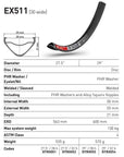 DT Swiss Rim EX511 29 28H 30 Wide