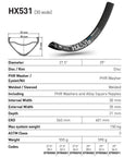 DT Swiss Rim HX531 27.5 30 Wide 28H