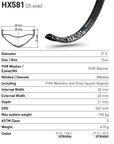DT Swiss Rim HX581 27.5 35 Wide 28H