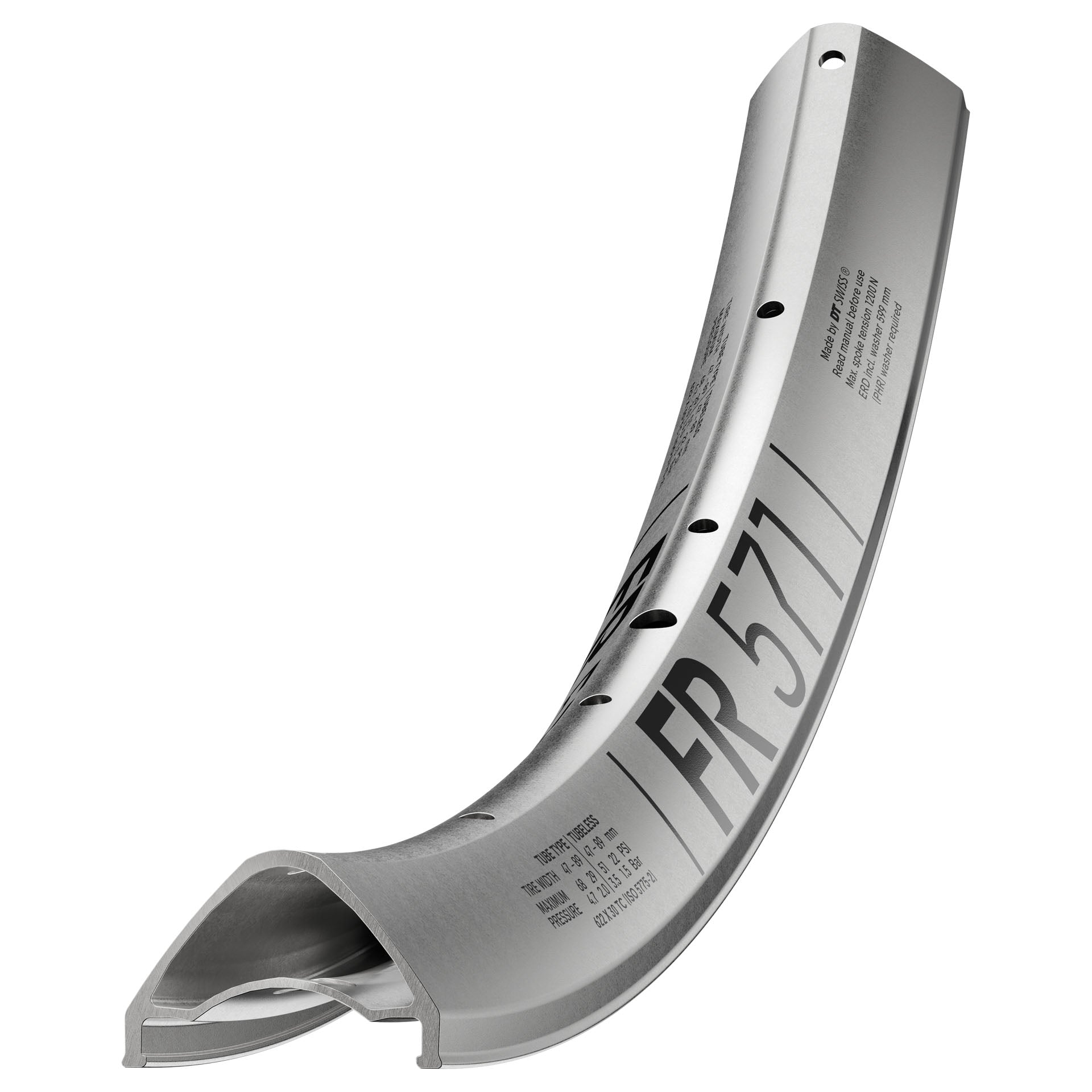DT Swiss Rim FR571 27 (30 Wide) 32H - Silver