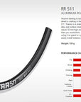 DT Swiss Rim RR511 32h 700c - Black