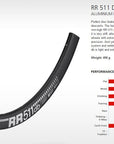 DT Swiss Rim RR511 DB 24h 700c - Black