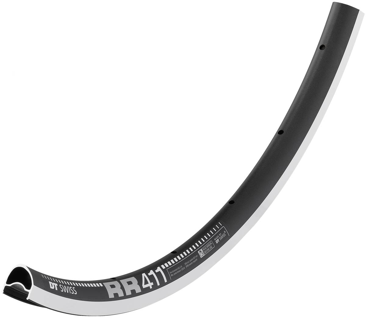 DT Swiss Rim RR411 Asymmetric 24h 700c - Black
