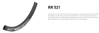 DT Swiss Rim RR521 DB 24h 700c - Black