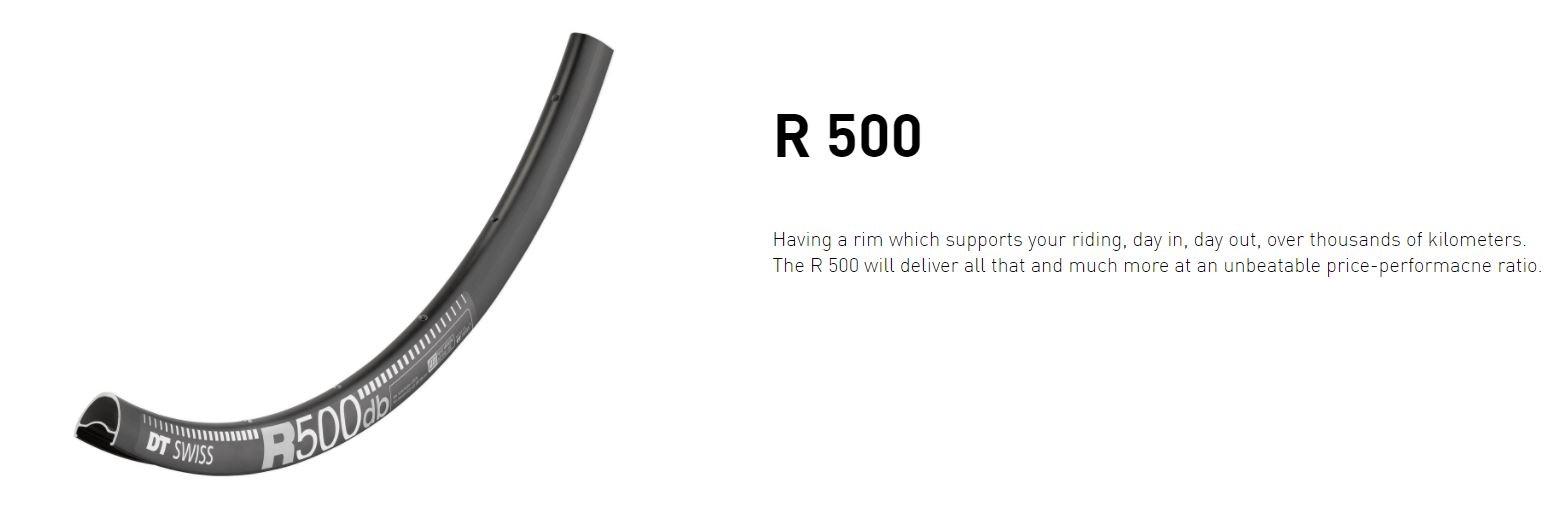 DT Swiss Rim R500 DB 28h 700c/29 - Black