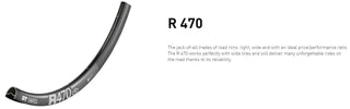 DT Swiss Rim R470 DB 32h 700c - Black