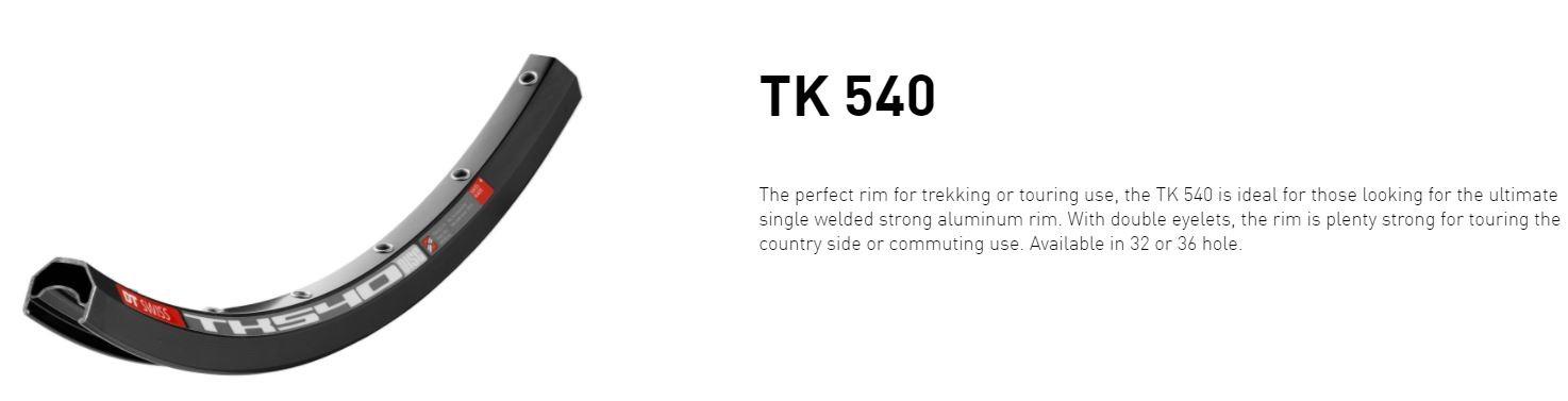 DT Swiss Rim TK540 Disc 32H 29/700C Trekking