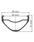 DT Swiss Rim FR560 27.5 32H 30 Wide
