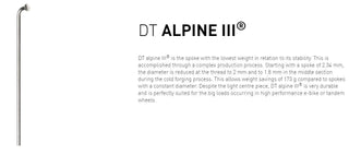 DT Swiss Alpine III 2.0 Jbend Per Spoke 276 - Black