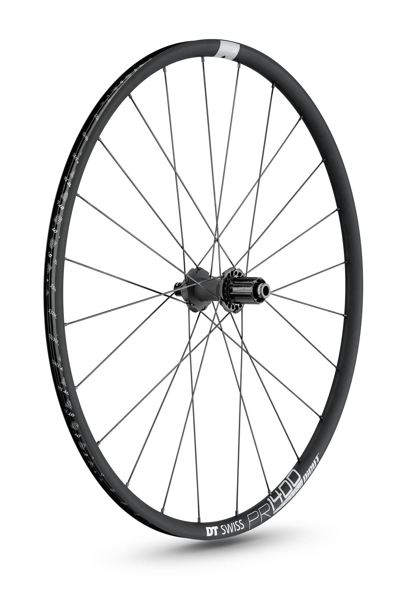 DT Swiss PR1400 Dicut 21 12x142 Alloy Disc Road Gravel Rear Wheel