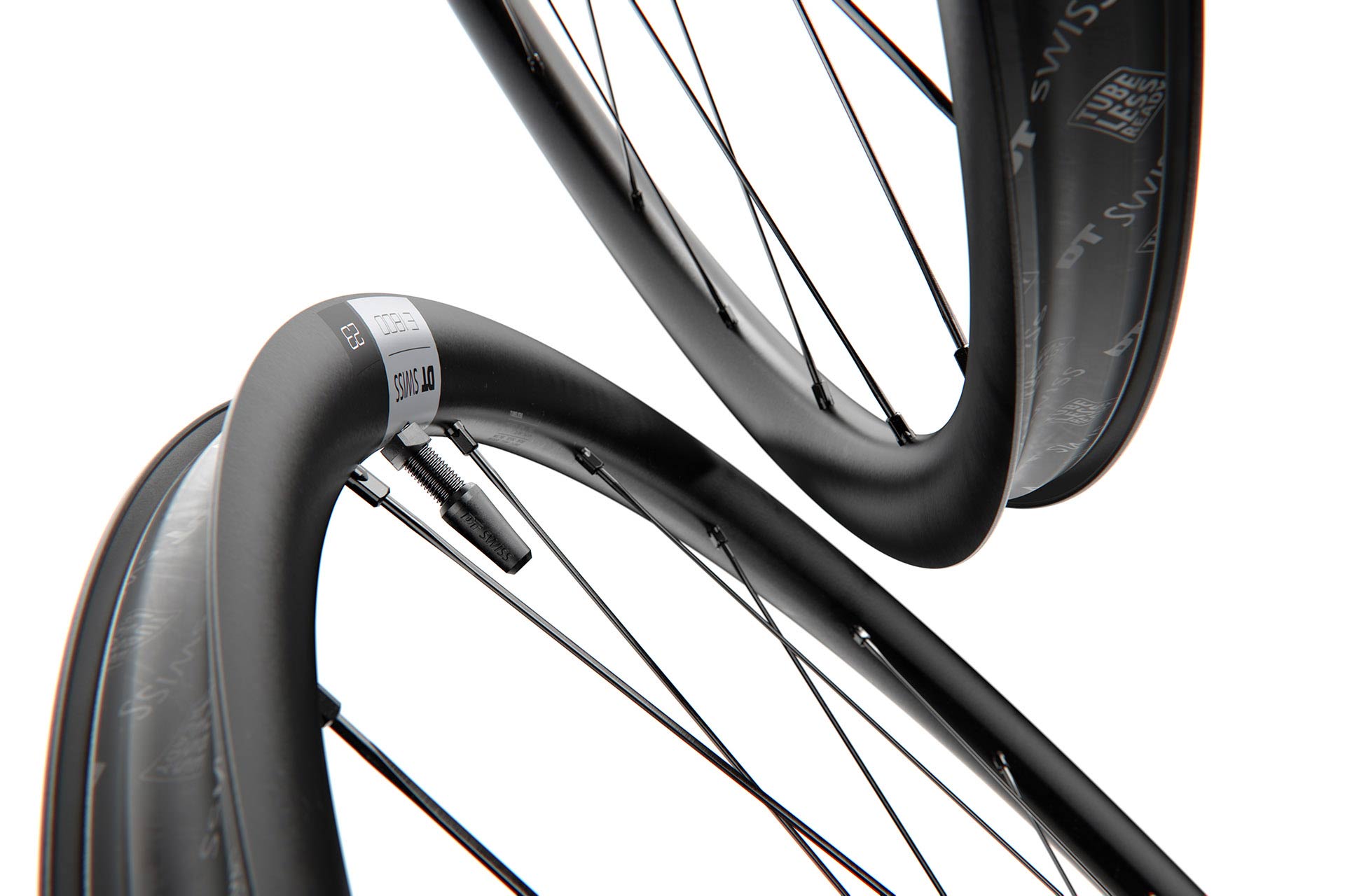 DT Swiss E1800 Spline 2312x100 Alloy Disc Road Grav Front MY23 Wheel
