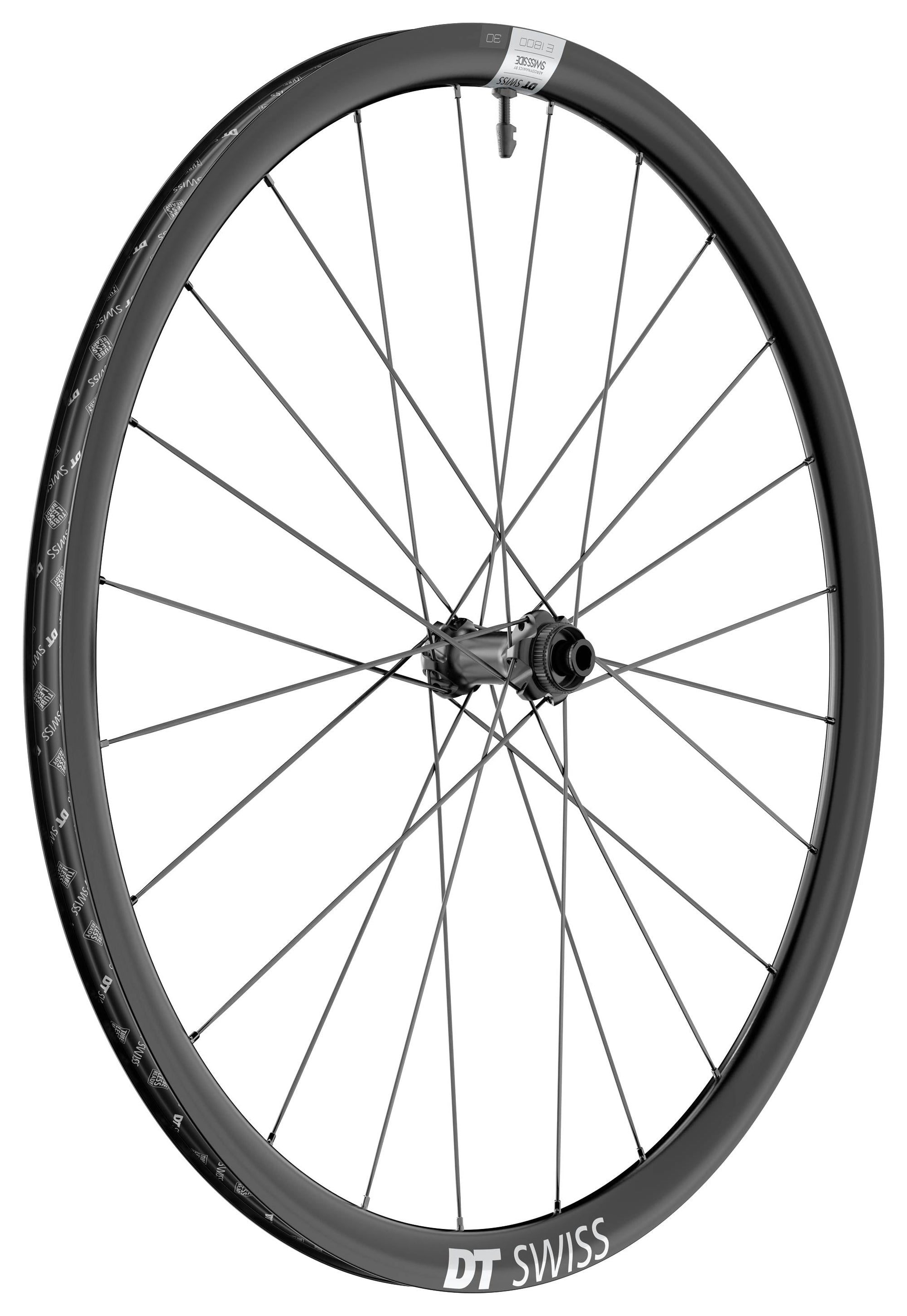 DT Swiss E1800 Spline 3012x100 Alloy Disc Road Grav Front MY24 Wheel