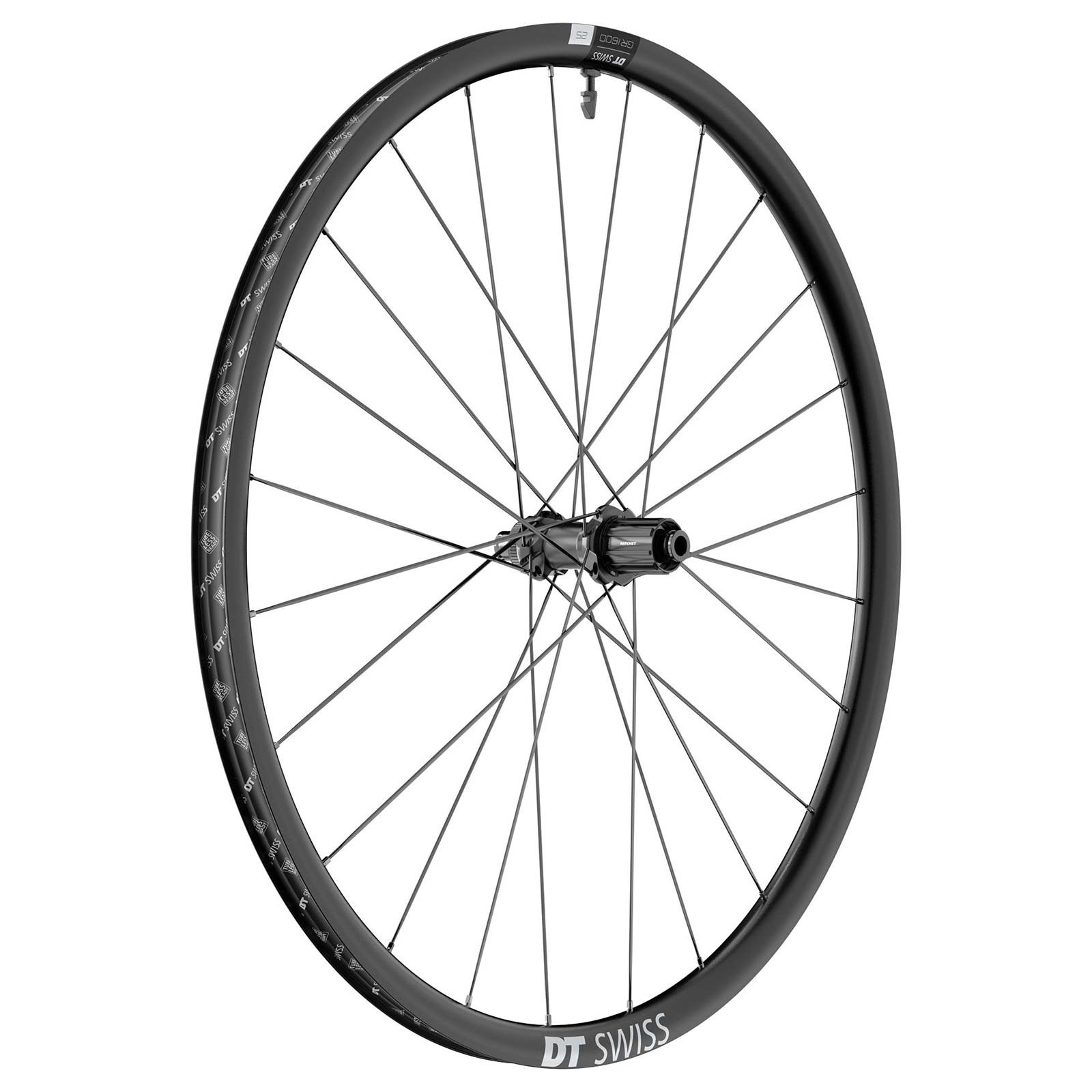 DT Swiss GR1600 Spline 700c 24wd12/142 MY24 Alloy Disc Road Grav Rear Wheel