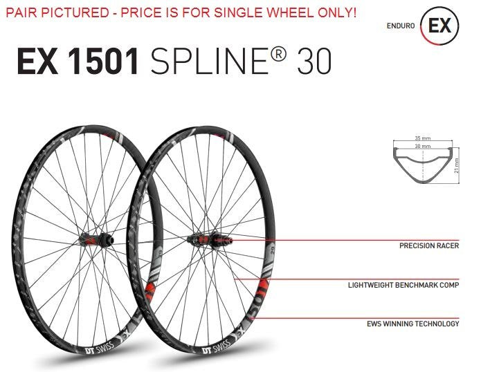 DT Swiss EX1501 Spline 27.5 15110 30wd Centre Lock/6B Front Wheel