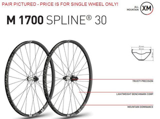 DT Swiss M1700 Spline 27.5 15110 30wd Centre Lock/6B Front Wheel