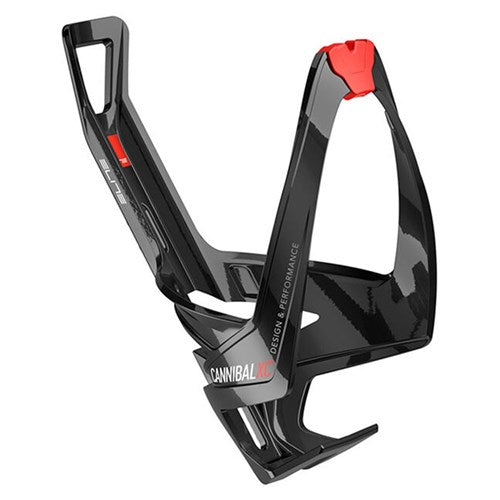 Elite Cannibal XC Bottle Cage - Black/Red