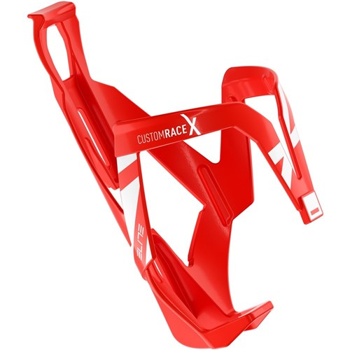 Elite Custom Race X Bottle Cage - Red Glossy White