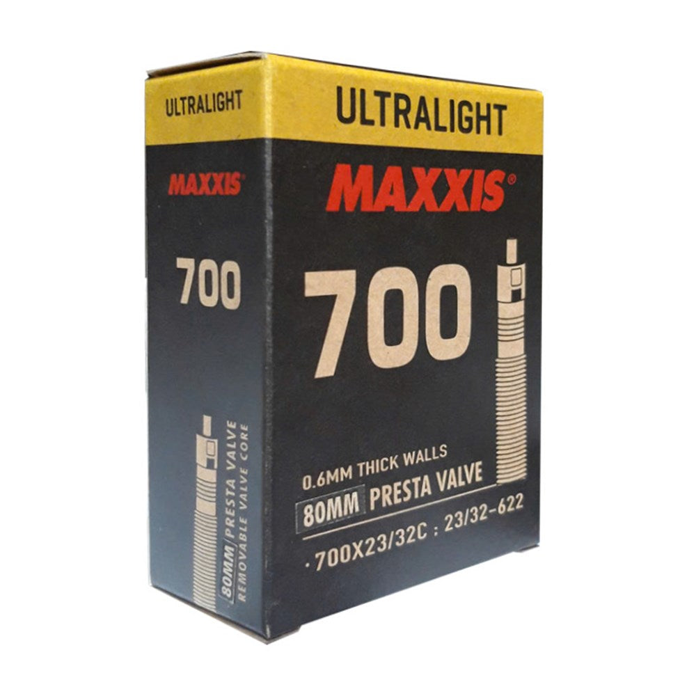 Maxxis Ultralight Tube 700 x 23/32 PV80 Removable Presta Valve Core