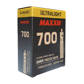 Maxxis Ultralight Tube 700 x 23/32 PV80 Removable Presta Valve Core