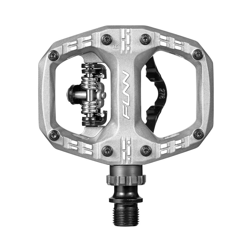 FUNN Clast SPD Single Side Clip-In Pedal Pair - Silver
