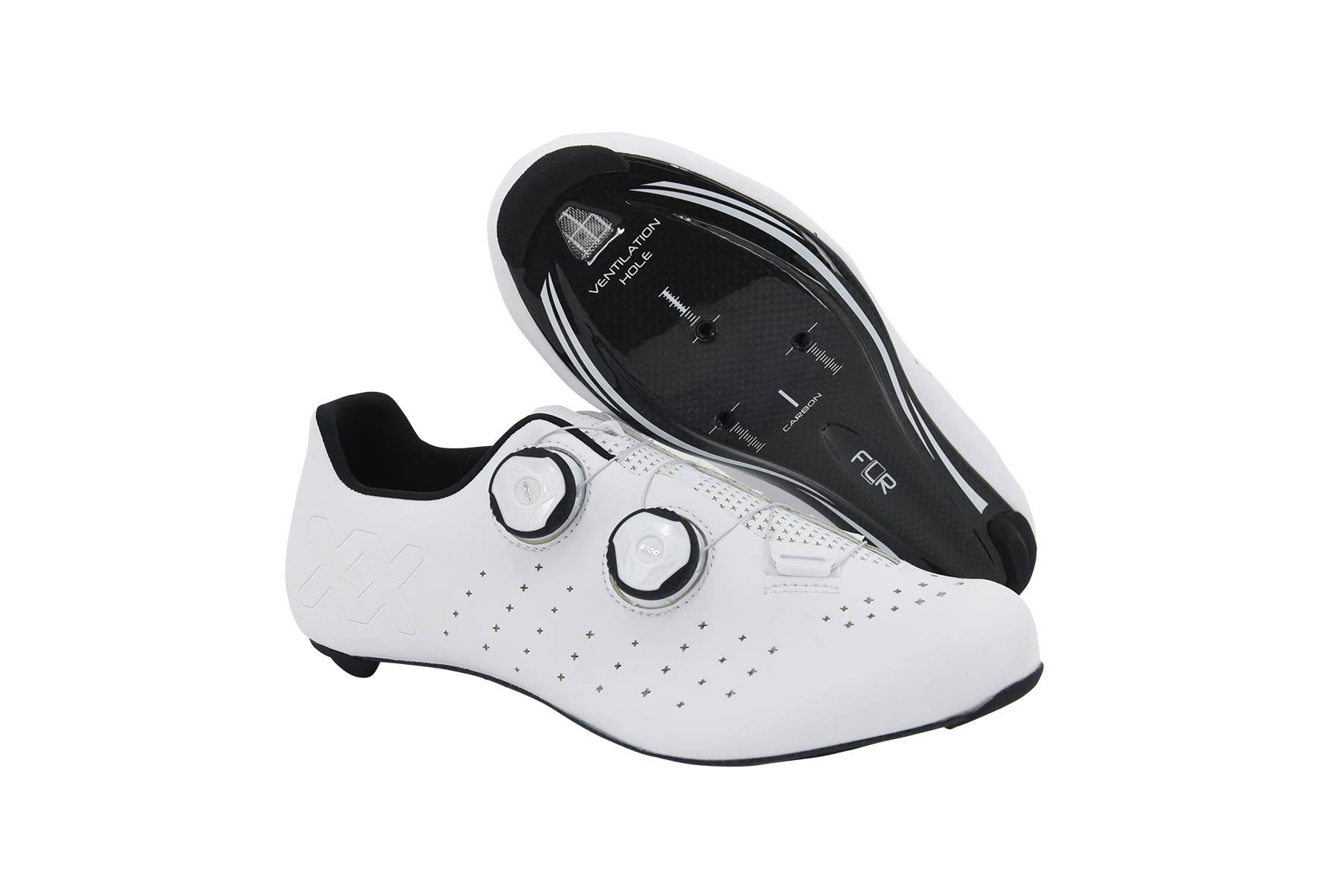 FLR F-9 Carbon Sole Road Shoe - White