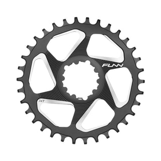 FUNN Solo DX Narrow-Wide 34T Chainring For SRAM Direct Mount Non-Boost 6mm Offset - Black