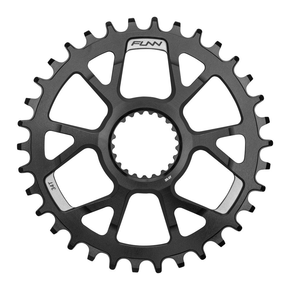 FUNN Solo DS Chain Ring 34T For Shimano Direct Mount - Black